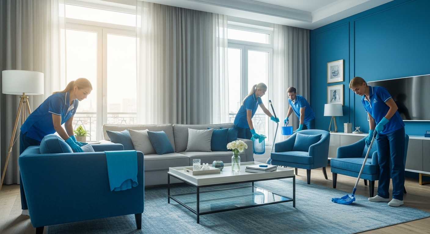 Cleaning service background