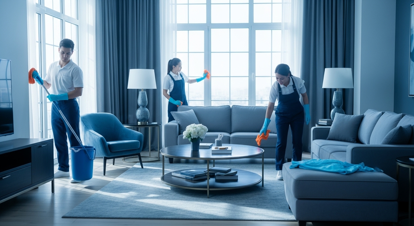 Cleaning service background